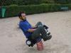 Ben plays in a paris park